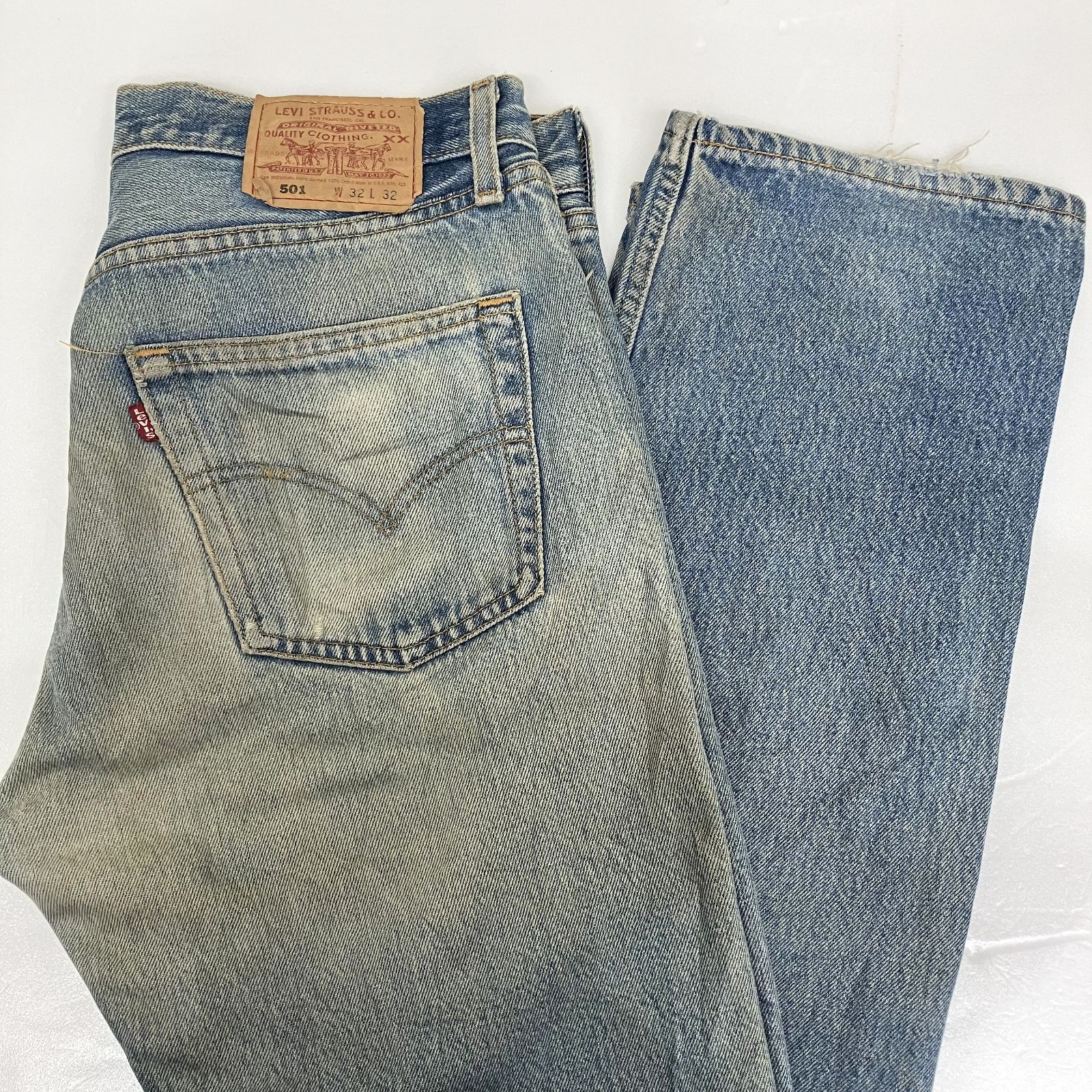 00s Levi's リーバイス 501 レッドタブ W32 L32 USA製 デニムパンツ フェード/ダメージ有