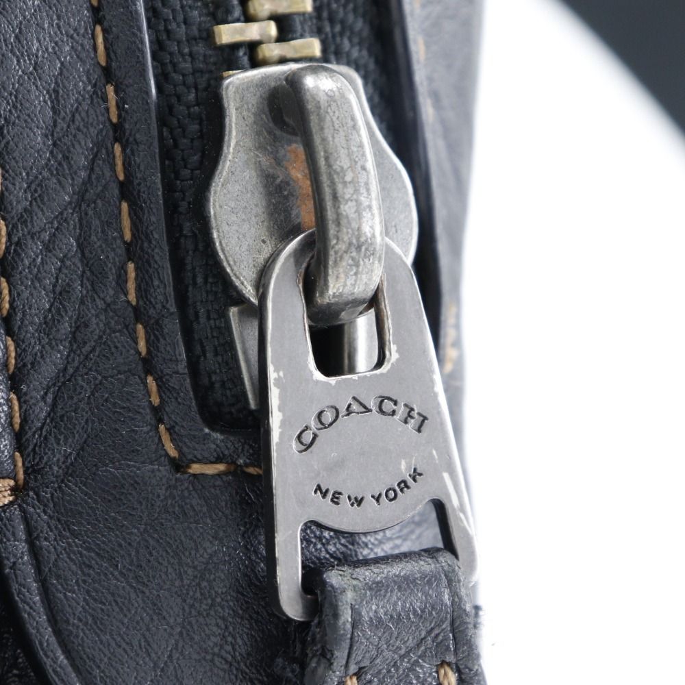 COACH】コーチ グラハム ボディバッグ F37598 カーフ 黒 メンズ