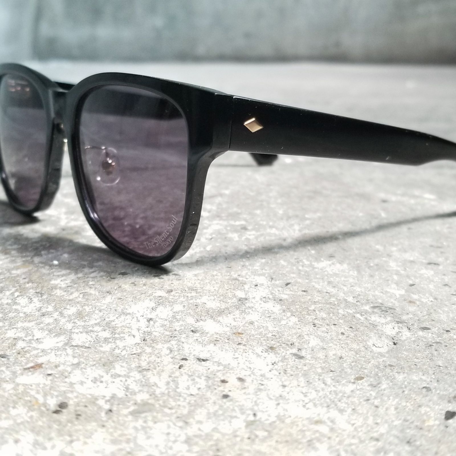 The Silent Soul TSS SQUARE-01 BLACK FRAME SMOKE LENS ザサイレント 