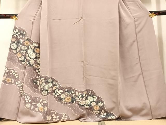 平和屋着物○訪問着 絞り 辻が花 金彩 正絹 逸品 DAAW5195ud