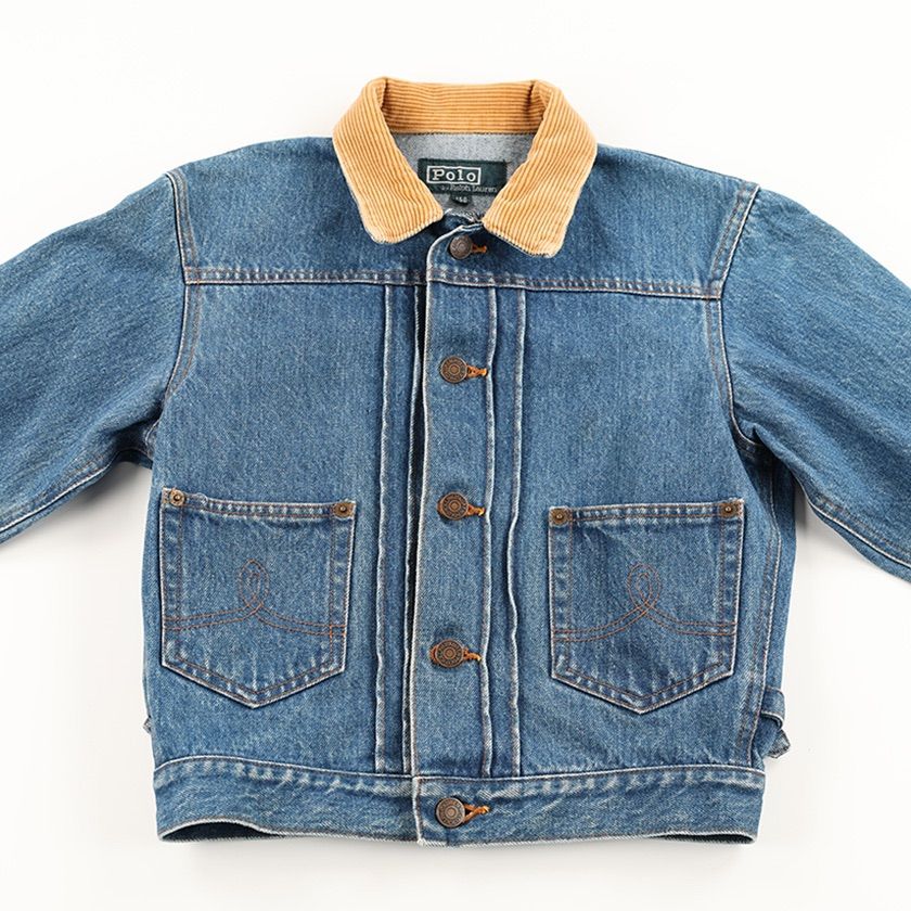 ポロラルフローレン　コーディロイカラー　デニムジャケット　ポロベア　シャツ POLO RALPH LAUREN - ポロラルフローレン コーディロイカラー