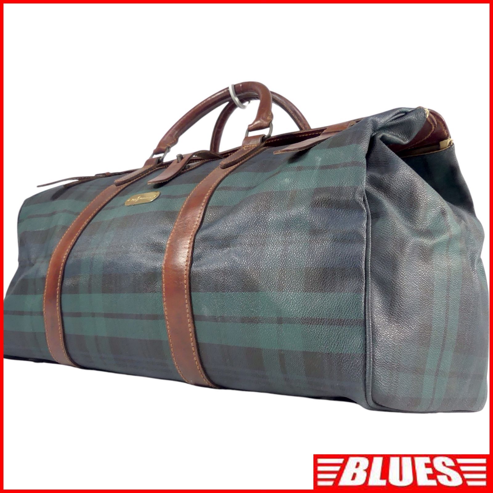 POLO RALPH LAUREN ラルフローレン ボストンバッグ 旅行 緑 チェック