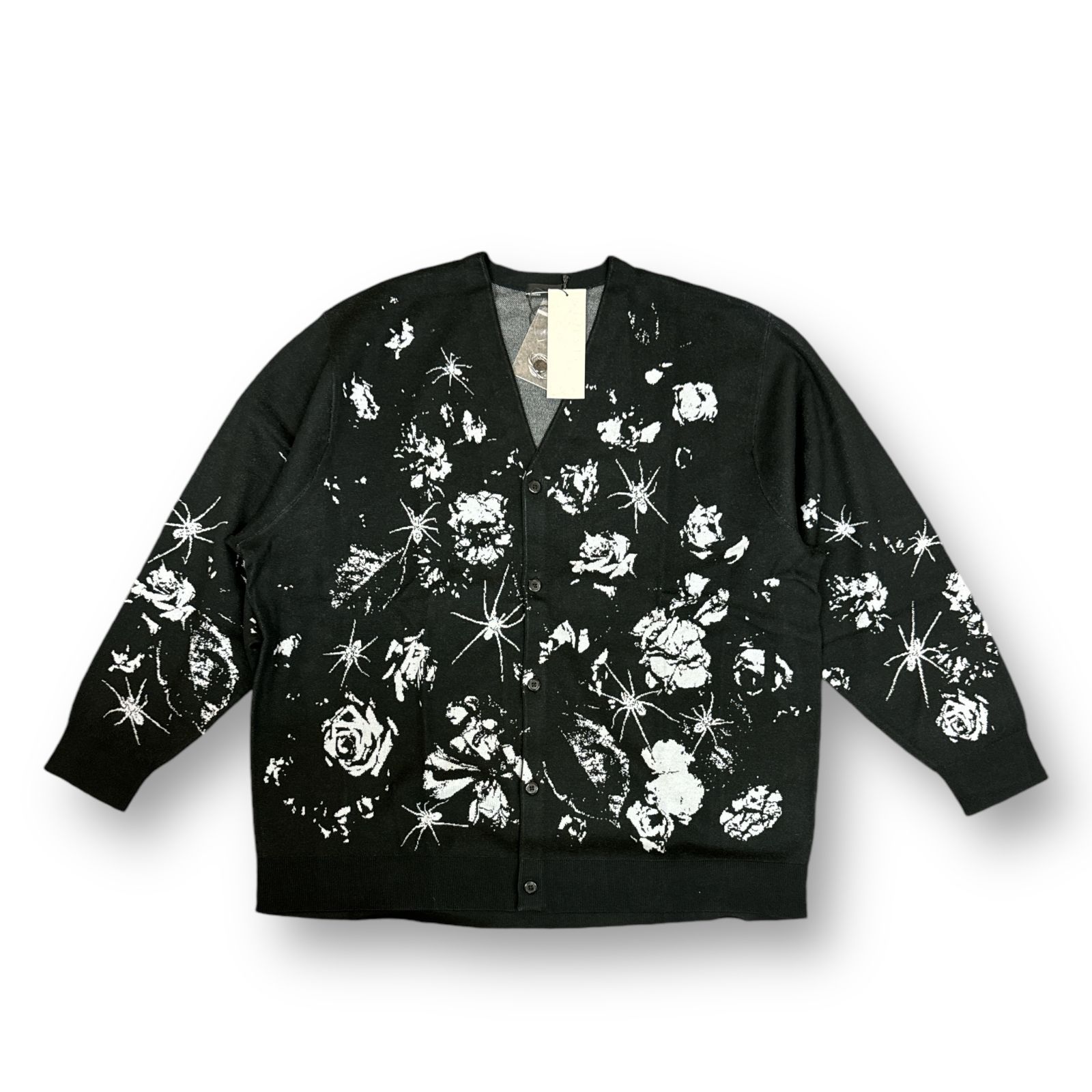 定価36300円 新品 LAD MUSICIAN 23AW HIGH GAUGE FLOWER KNIT CARDIGAN ハイゲージフラワーニットカーディガン  ラッドミュージシャン 2223-002 ブラック 44 69070A5 - メルカリ