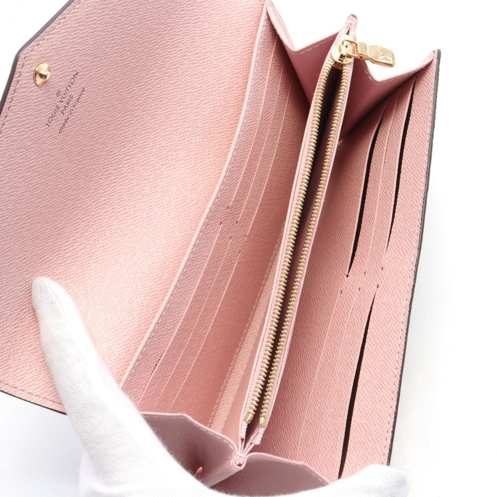 LOUIS VUITTON ルイ・ヴィトン ポルトフォイユ サラ モノグラム ローズ