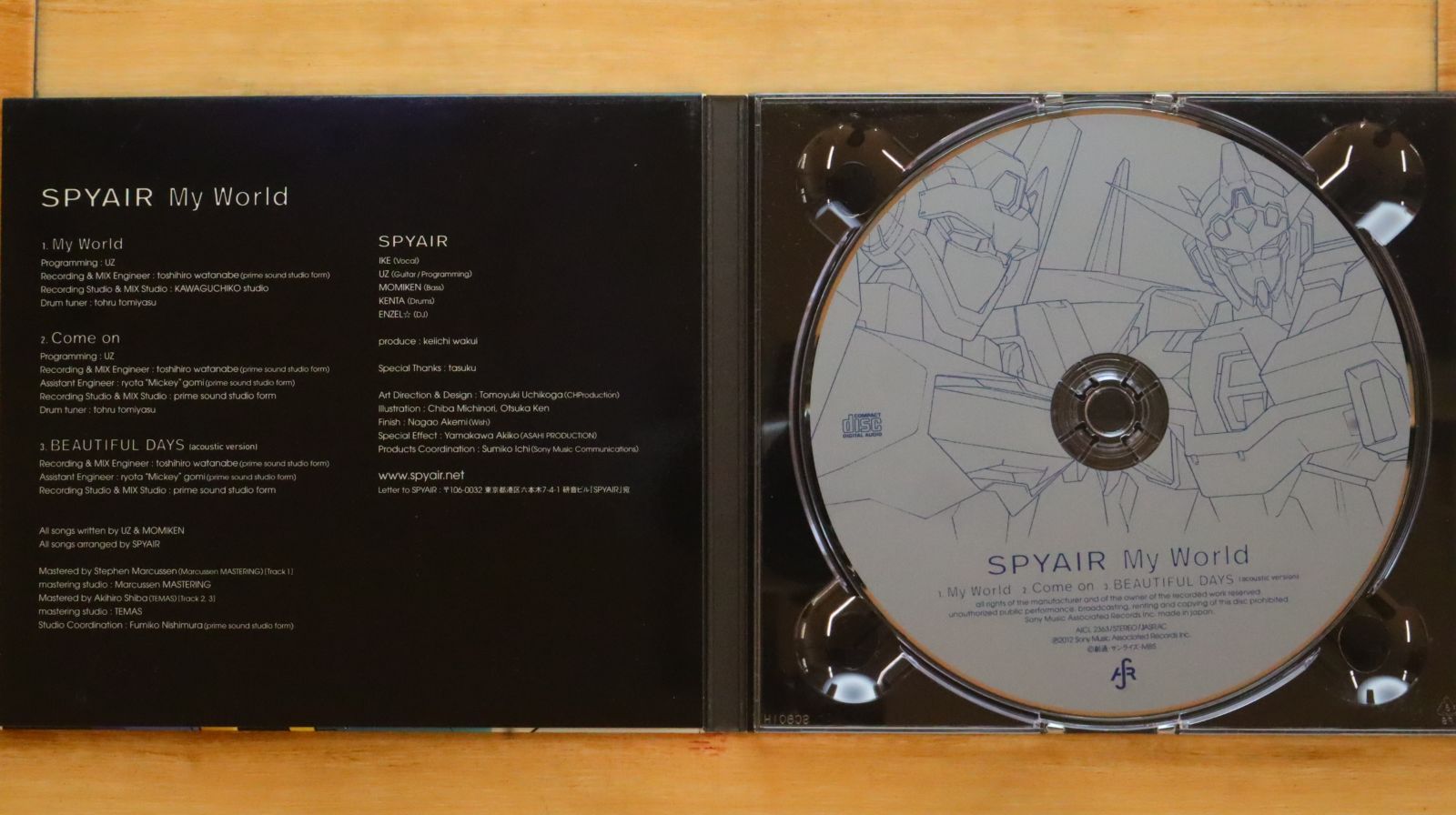 国内盤CD☆スパイエア/SPYAIR□ My World(アニメ盤) 【AICL2363