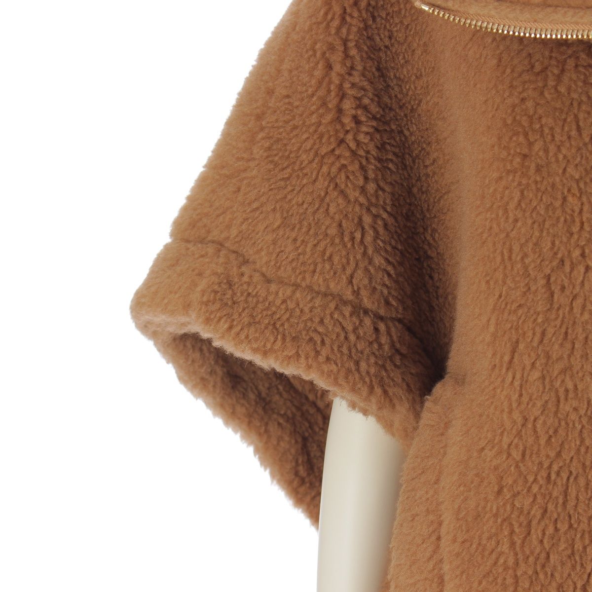 マックスマーラ テディベア キャメル シルク ボア ライダース ショート