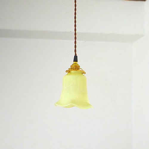 ヴァセリン　シェード　アンティークウランガラスシェード　大きいシェード L ヴァセリン シェード アンティークウランガラスシェード 大きい