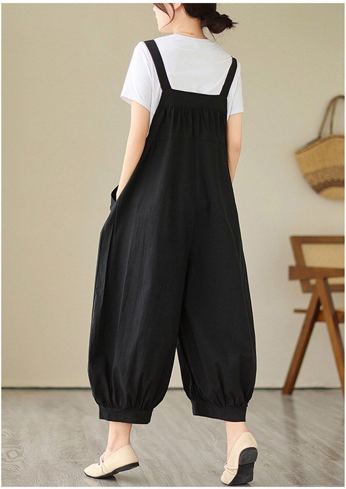 サロペットパンツ レディース サロペット パンツ リネン風