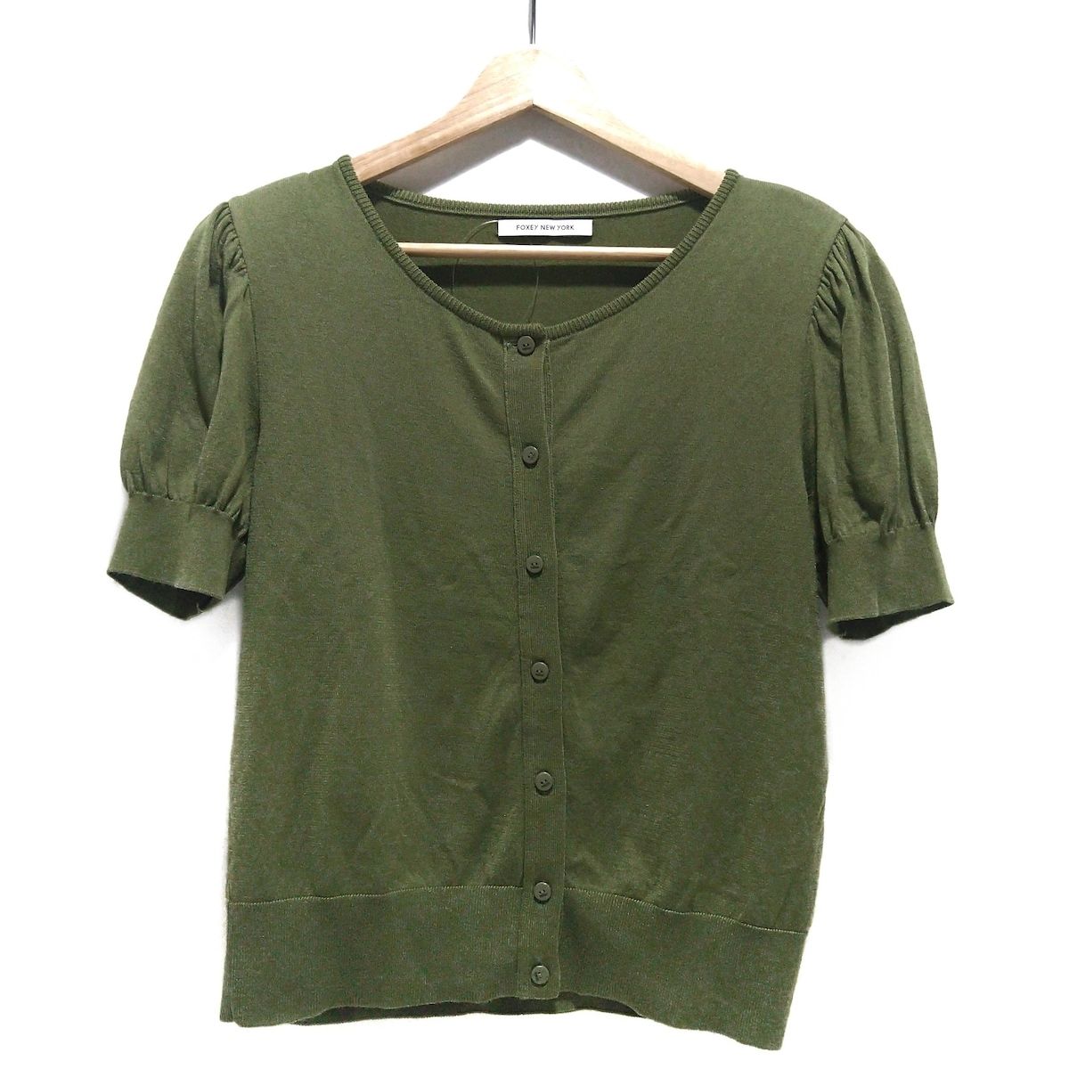 FOXEY NEWYORK フォクシー☆ミニマルカーディガン 40 ショート丈 フォクシーニューヨーク FOXEY NEW YORK カーディガン - メルカリ