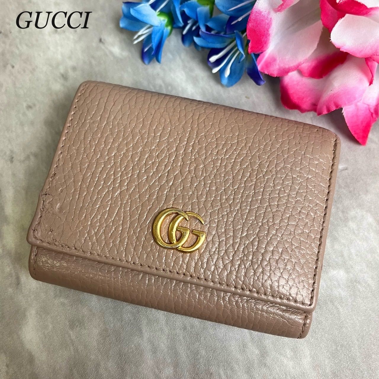 ✨良品✨ GUCCI グッチ 三つ折り 財布 コンパクトウォレット 