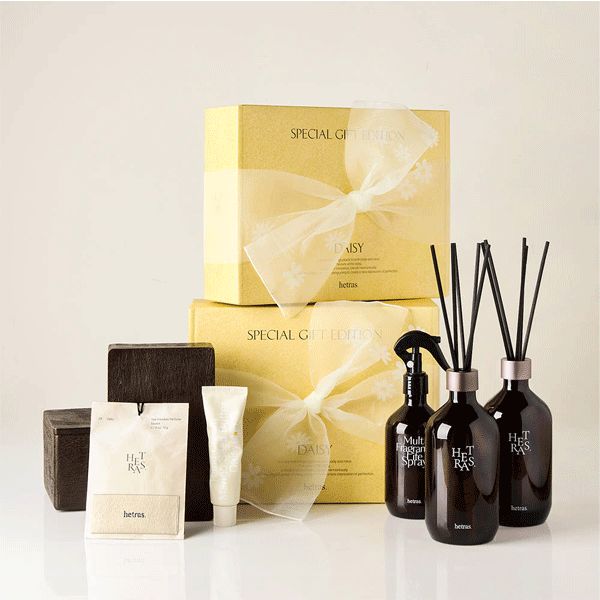 hetras へトラス デイジー ギフト エディション ディフューザー＋マルチスプレー＋ハンドクリーム＋サシェ 韓国雑貨 韓国 人気 香り リラックス ギフト プレゼント 韓国 インテリア