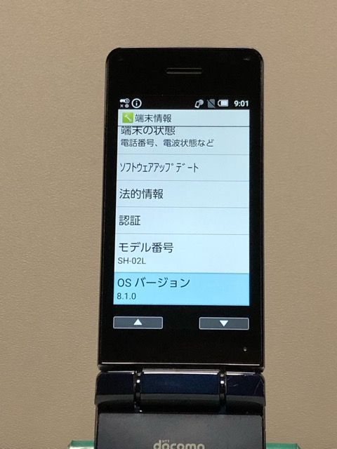 再入荷☆彡　SH-02L SIMフリー ドコモ  ブラック 4G対応 携帯電話  初期化済　ネコポス　ポスト投函