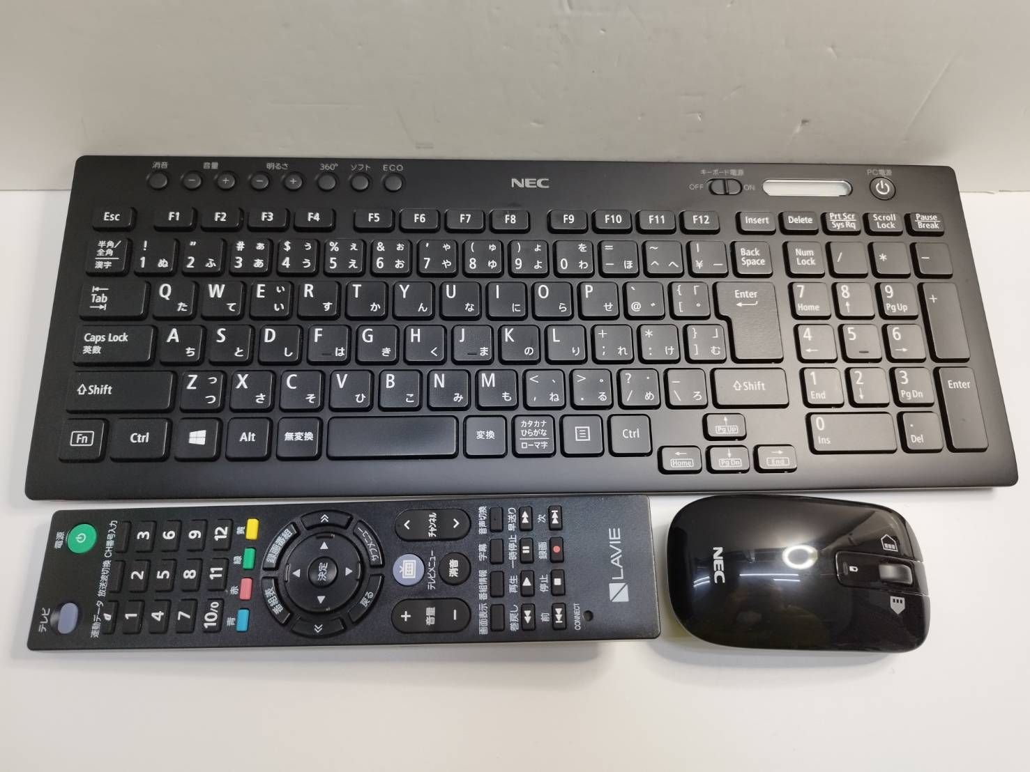 NEC LAVIE キーボード、マウス、リモコンセット！KG-1129/MG