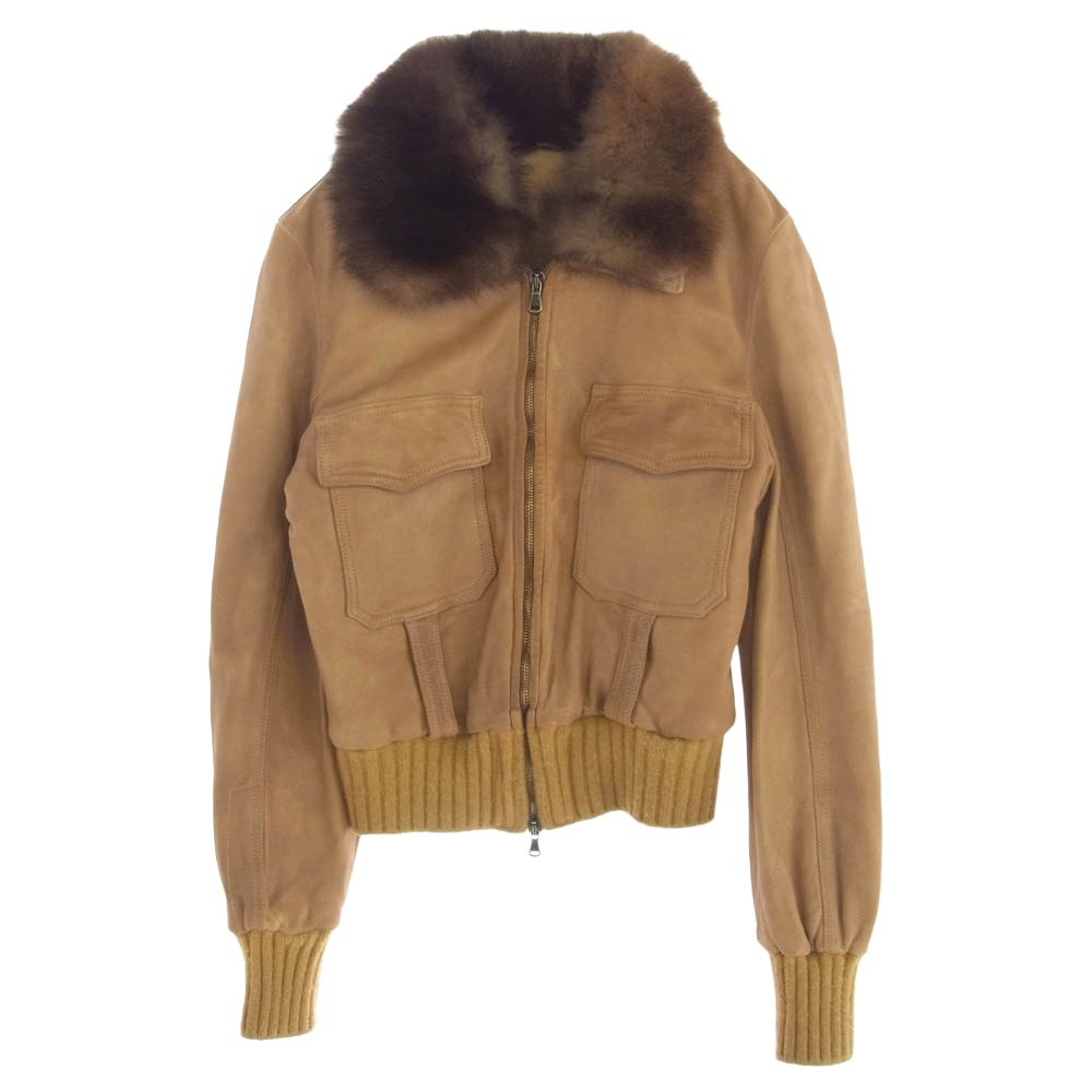 ジョルジオ・ブラッド レザージャケット ファー Giorgio Brato ジョルジオ・ブラットレザーファーコートジャケット黒