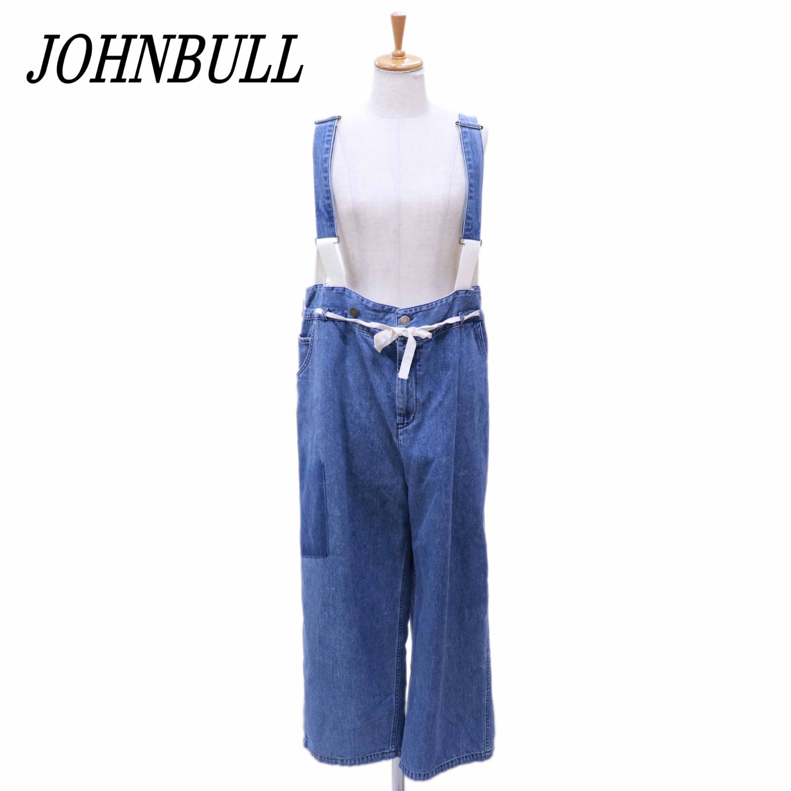 JOHNBULL ジョンブル デニムイージーサスペンダーパンツ サロペット S 