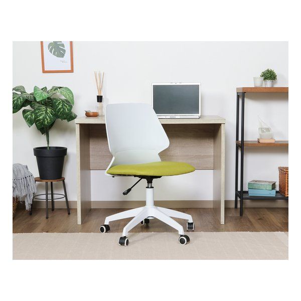 不二貿易 フジボウエキ オフィスチェア 3117-4 ホワイト グリーン 49999 2653187