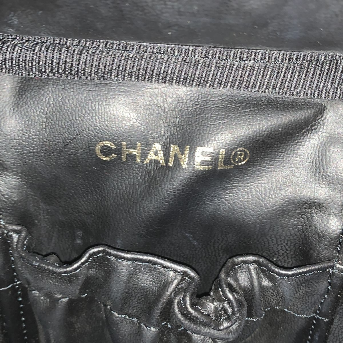 中古】 CHANEL シャネル バニティバッグ 化粧ポーチ A01998 縦型 化粧 