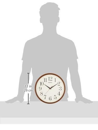 電波 アナログ ナチュラル 濃茶 掛け時計 木目 模様 セイコークロック KX222B NEXPOTALLINN_EU