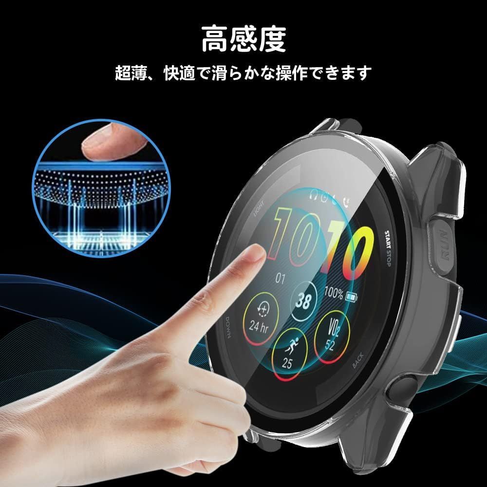 【アフマド】GARMIN Forerunner 265Sブラック/イエロー Garmin Forerunner 265S Running Smartwatch, AMOLED Display