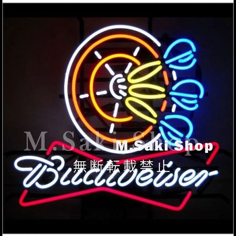 看板 店舗用 ネオンサイン (Budweiser)  NEON SIGN ネオン管 ネオン看板 ネオン管 BAR 喫茶 カフェ アメリカン雑貨 照明 おしゃれ ネオン看板 店舗装飾 室内装飾 飾り 広告用看板 .