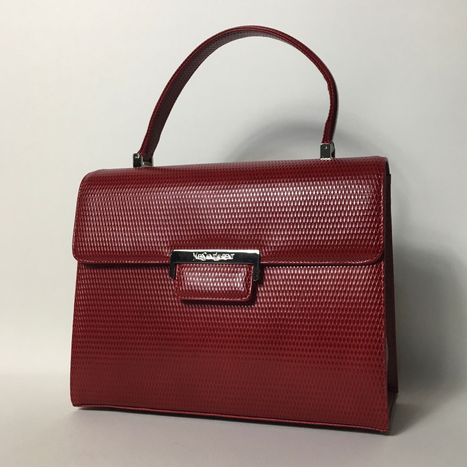 2506-159｜美品｜イヴサンローラン ハンドバッグ レザー レッド 2506-159｜美品｜イヴサンローラン ハンドバッグ レザー レッド
