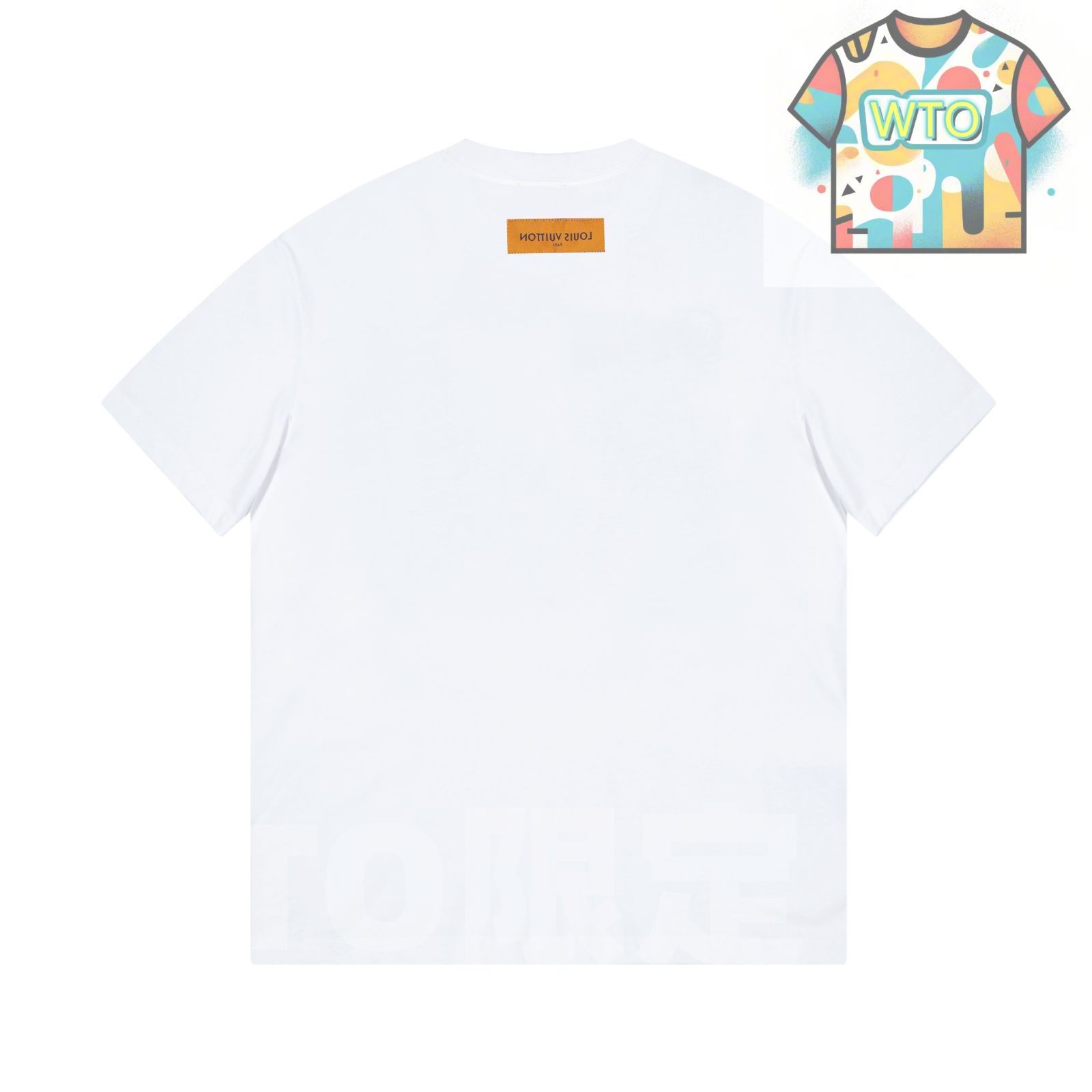 Louis Vuittonアートプリント Tシャツ 本日限定特価】Louis Vuitton スター＆テキストプリントTシャツ