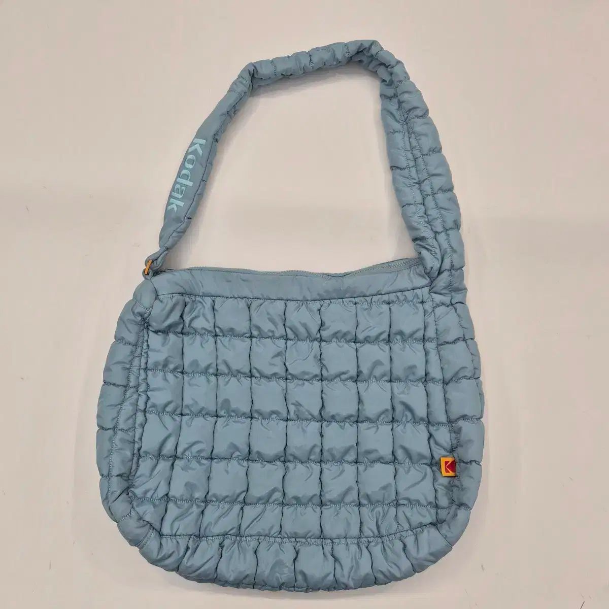 KODAK コダック キルティング ショルダーバッグ スカイブルー