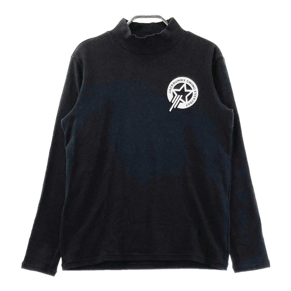 サイズ：4 JACK BUNNY ジャックバニー  起毛ハイネック 長袖Tシャツ  ブラック系 [240101350044]# ゴルフウェア メンズ ストスト