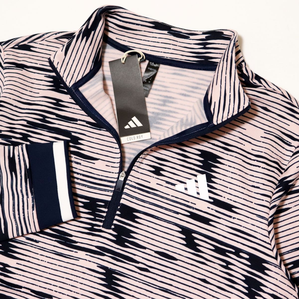 adidas golf アディダスゴルフ 総柄 ハーフジップ シャツ ウェア アディダス ゴルフウェア 半袖ウインドブレーカー 秋 冬 コード