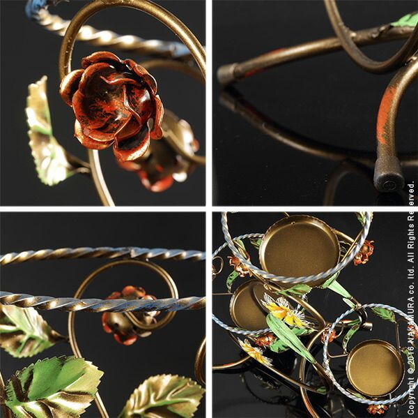 イタリア 家具 ヨーロピアン ヴェローナクラシック アイアンプランター3段 鉢植え 玄関 ヨーロッパ家具 クラシック 輸入家具 アンティーク風 イタリア製 おしゃれ 感 エレガント リモート テレワーク 在宅