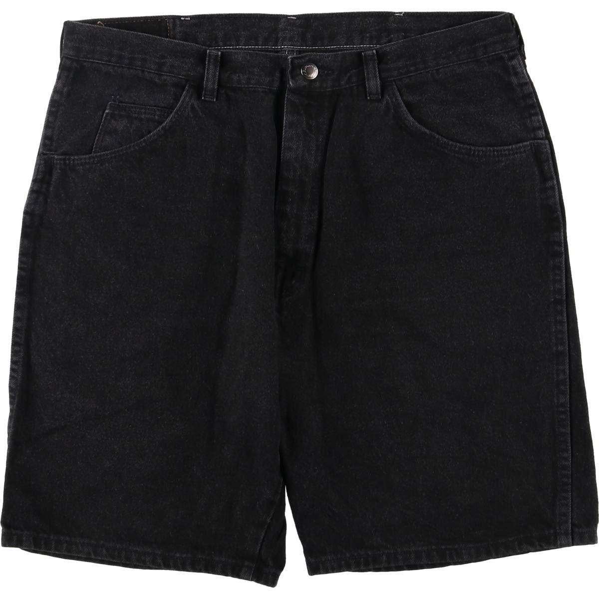 古着 ラングラー Wrangler ブラックデニムショーツ ショートパンツ メンズw35相当|eaa417797