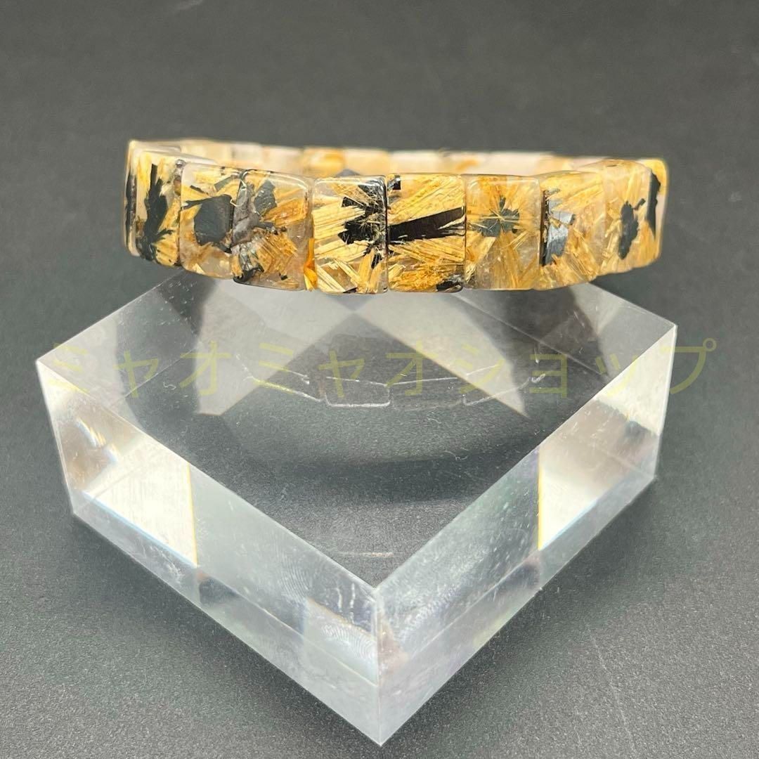 ゴールドルチル ルチルクォーツ タイタンルチル 太陽ルチル バングル ブレスレット 金針 金運 ひまわり ゴールド ブラック メンズ レディース ユニセックス ブラジル産 WWW_SHINETEETH_COM