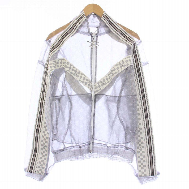 Louis Vuittonモノグラム オーガンザ パデッド　シースルー　ブルゾン ルイヴィトン LOUIS VUITTON 22SS オーガンザトラック