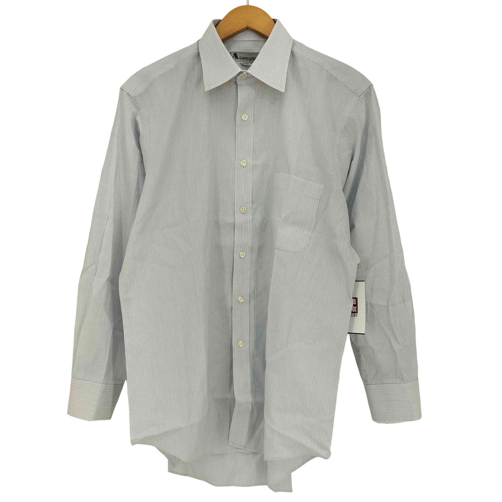 新品 Aquascutum アクアスキュータム ストライプ ドレスシャツ 44 新品 Aquascutum アクアスキュータム ストライプ ドレスシャツ 44