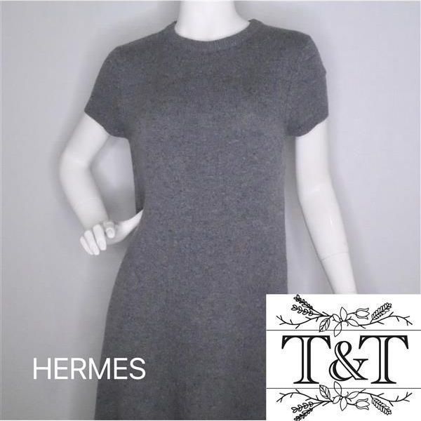 ◎正規品 HERMÈS エルメス イギリス製 カシミアニットワンピース