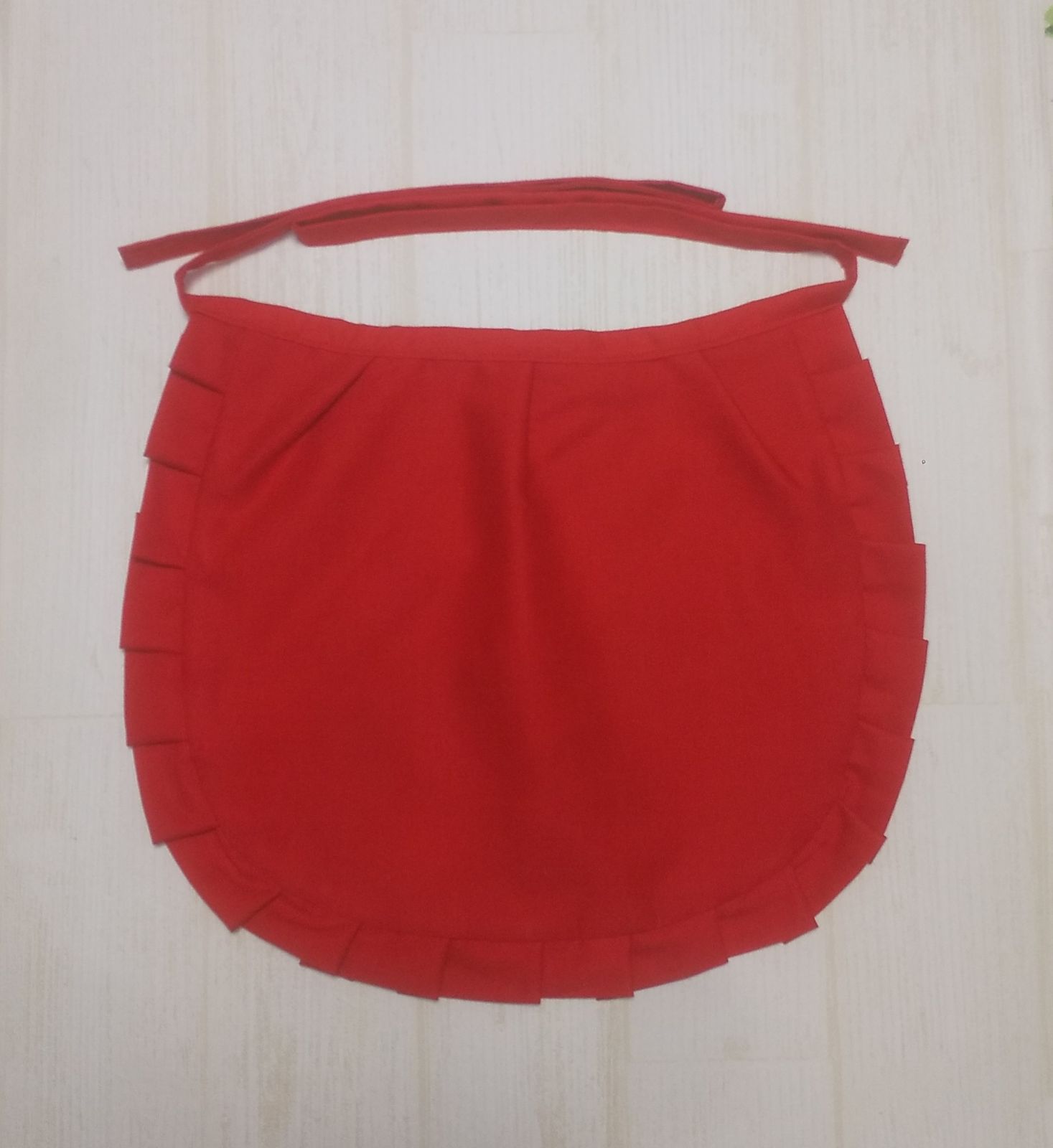 お地蔵さま 前掛け 小 フリルあり お地蔵さんのエプロン（小） フリル付き 横25cm×縦22cm ブロード