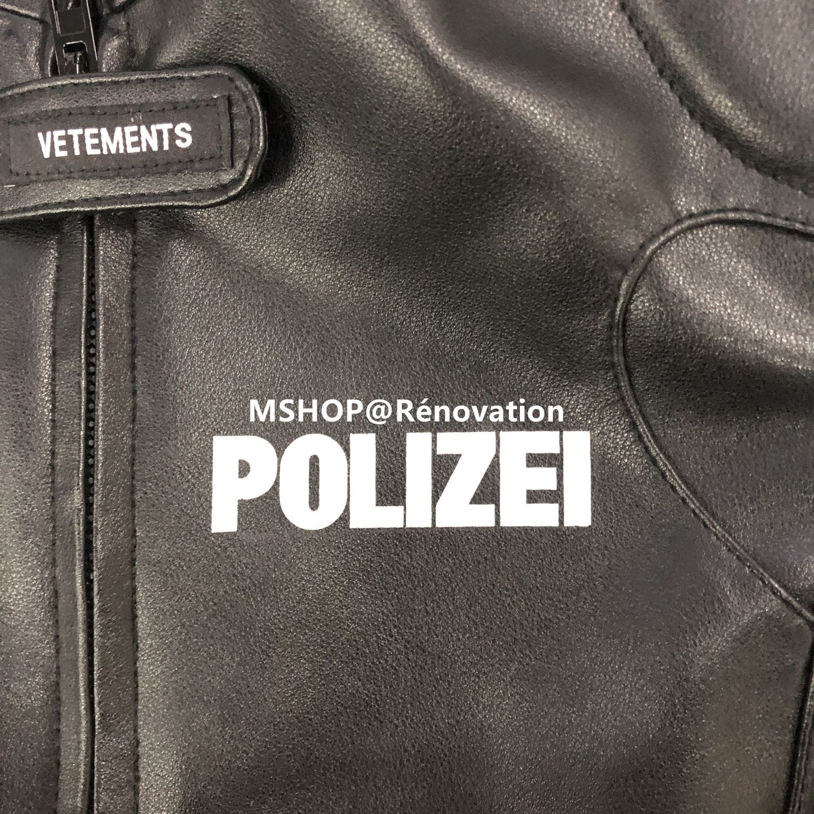 Vetements Vetments Polizei Leather Racing Jacket | Grailed