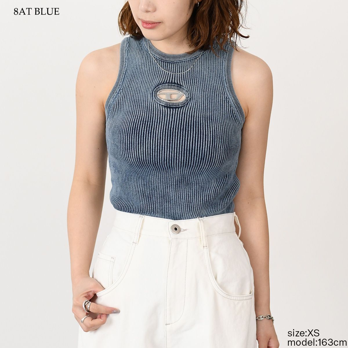 DIESEL ディーゼル タンクトップ トップス M-ANCHOR-A-SL ノースリーブ