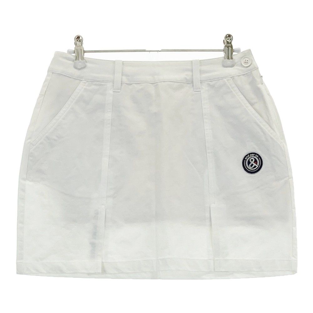サイズ：M AND PER SE アンパスィ 2023年モデル ストレッチスカート ホワイト系 [240101214566]# ゴルフウェア レディース ストスト