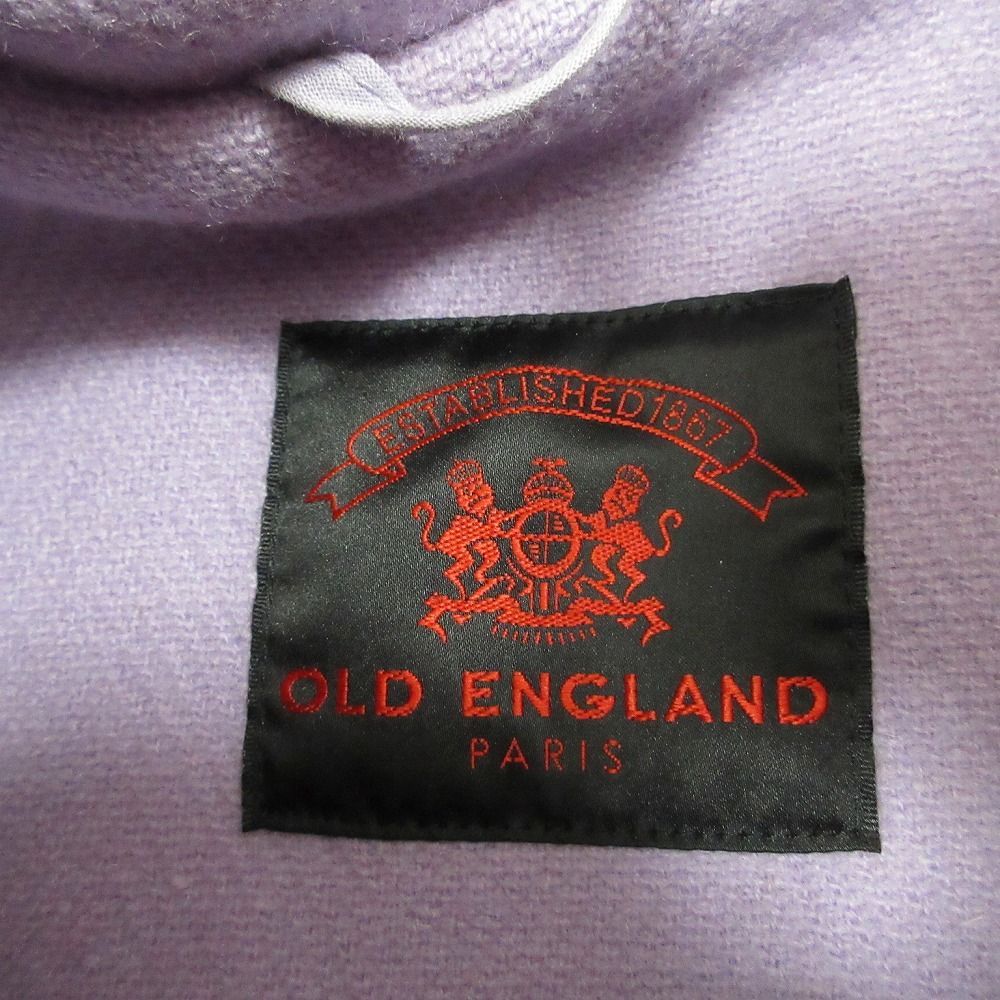 オールドイングランド ダッフルコート ヘリンボーン パープル ビックサイズ OLD ENGLAND オールドイングランド ムーアブルック ヘリンボーン