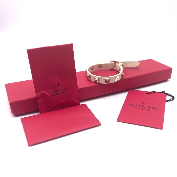 VALENTINO バレンチノ スタッズ レザー ブレスレット eH0720A