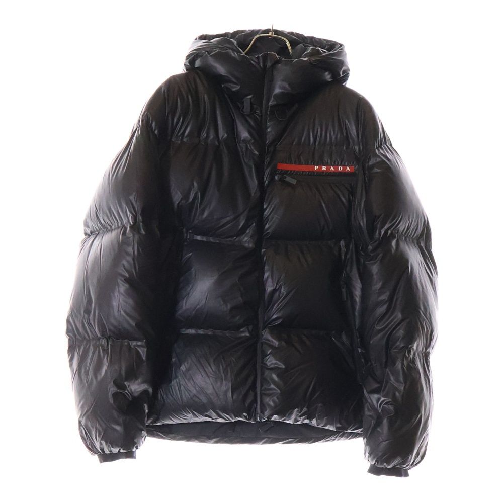 PRADA プラダ LR-HX026 ナイロン ダウンジャケット PRADA (プラダ) Light Re-Nylon hooded puffer jacket ライトリ