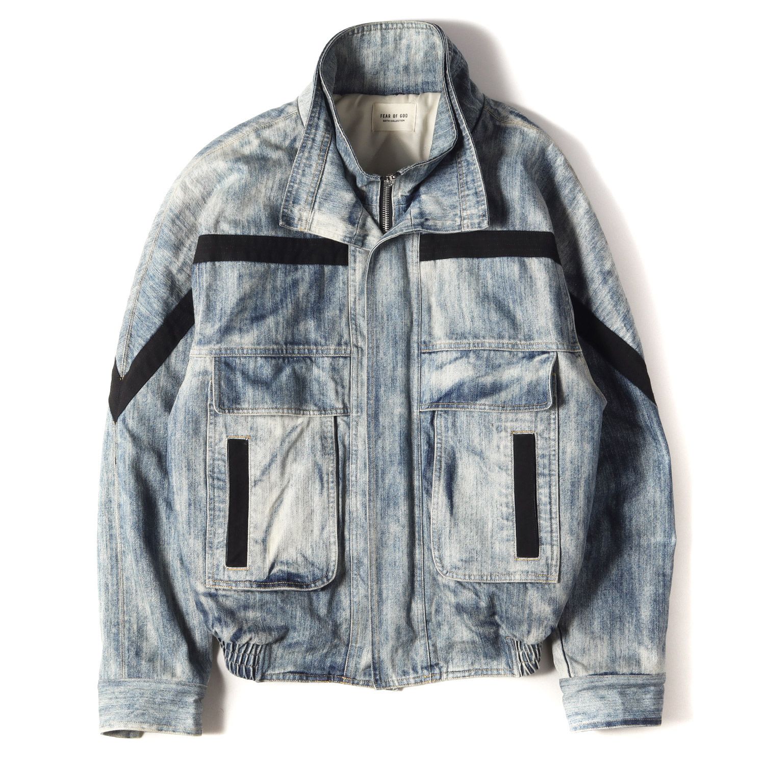 FEAR OF GOD フィアオブゴッド ジャケット オーバーサイズ デニム スキージャケット SIXTH COLLECTION / Denim  Ski Jacket 18AW USA製 インディゴ ブルー L アウター ブルゾン