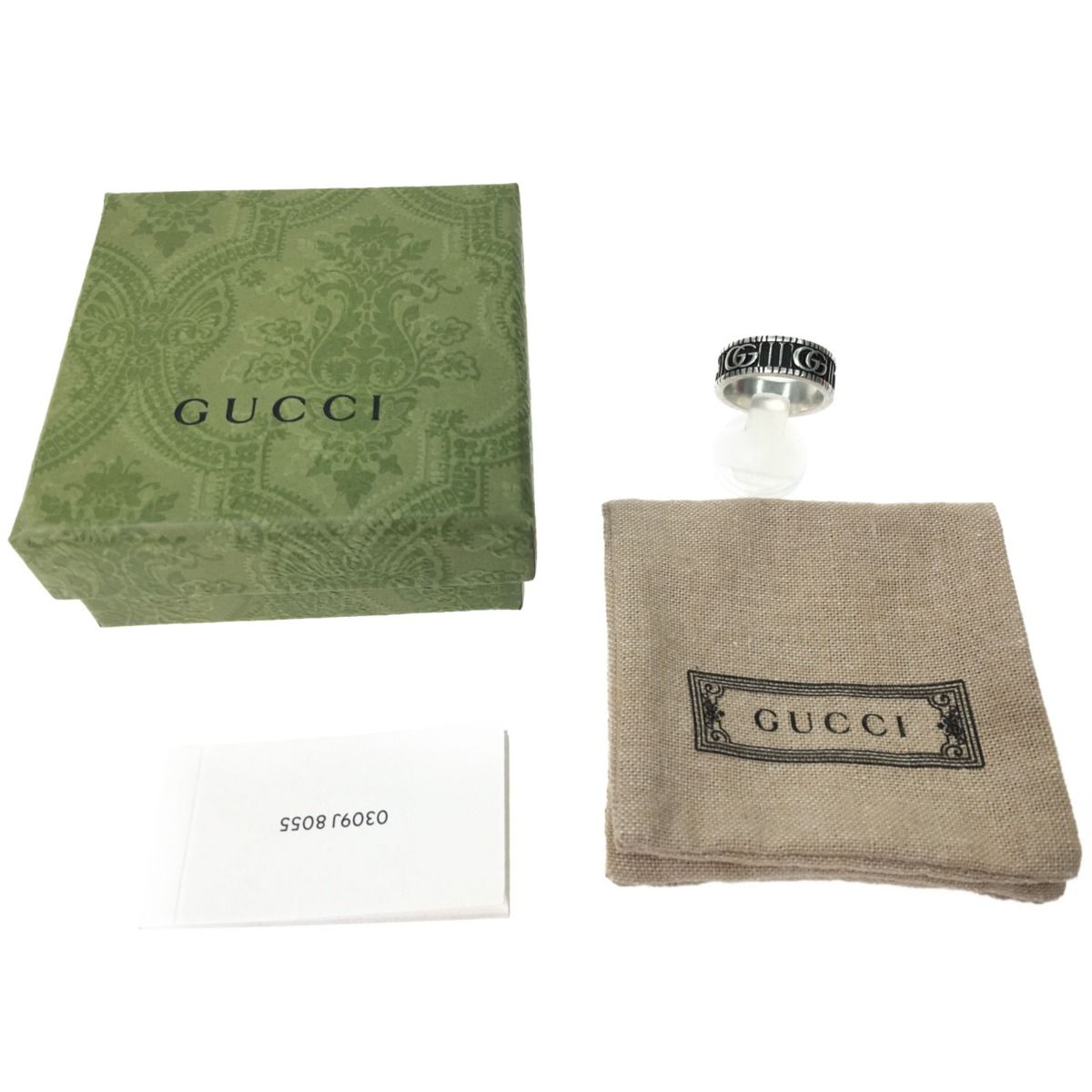 ▽▽GUCCI グッチ ダブルG シルバーリング 指輪 20号 DOUBLE G RING