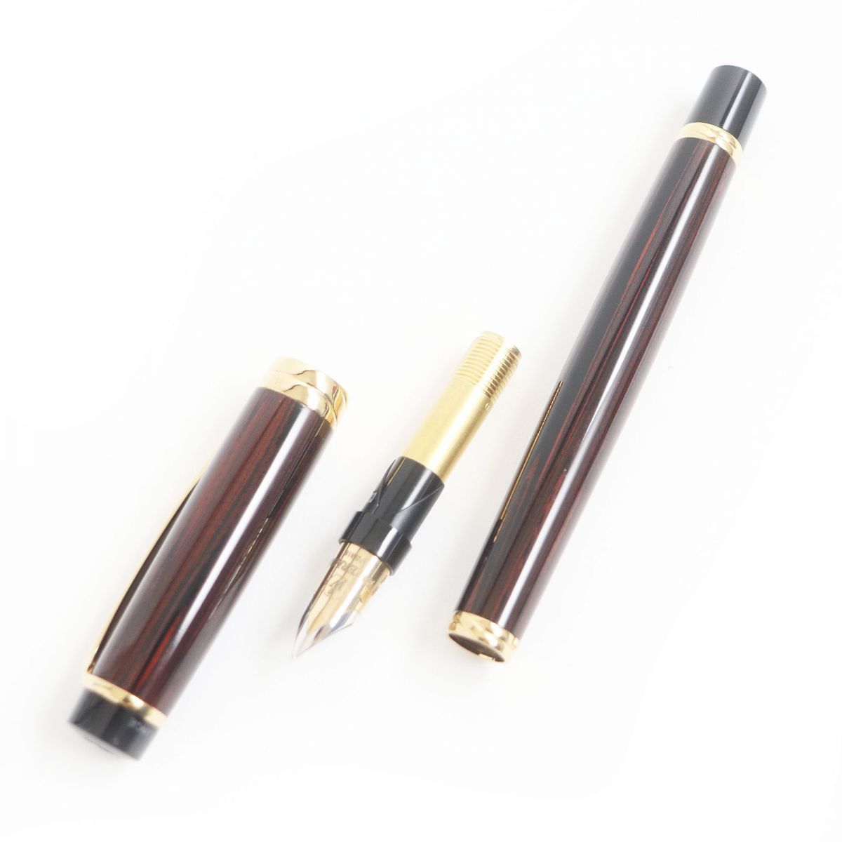 美品□WATERMAN/ウォーターマン リエゾン エボナイト ペン先18K Mニブ