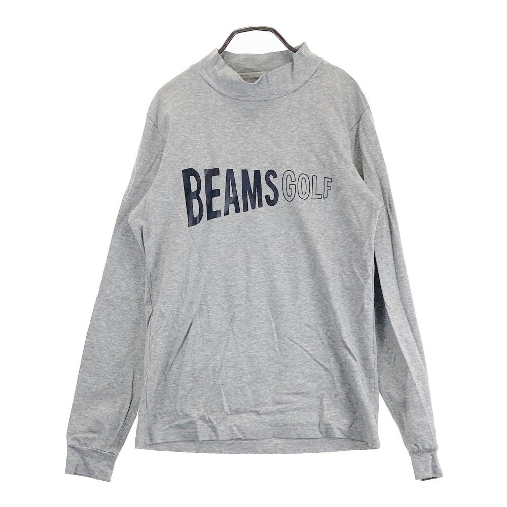サイズ：M BEAMS GOLF ビームスゴルフ  ハイネック 長袖Tシャツ  グレー系 [240101428204] ゴルフウェア メンズ ストスト サイズ：M BEAMS GOLF ビームスゴルフ ハイネック 長袖Tシャツ