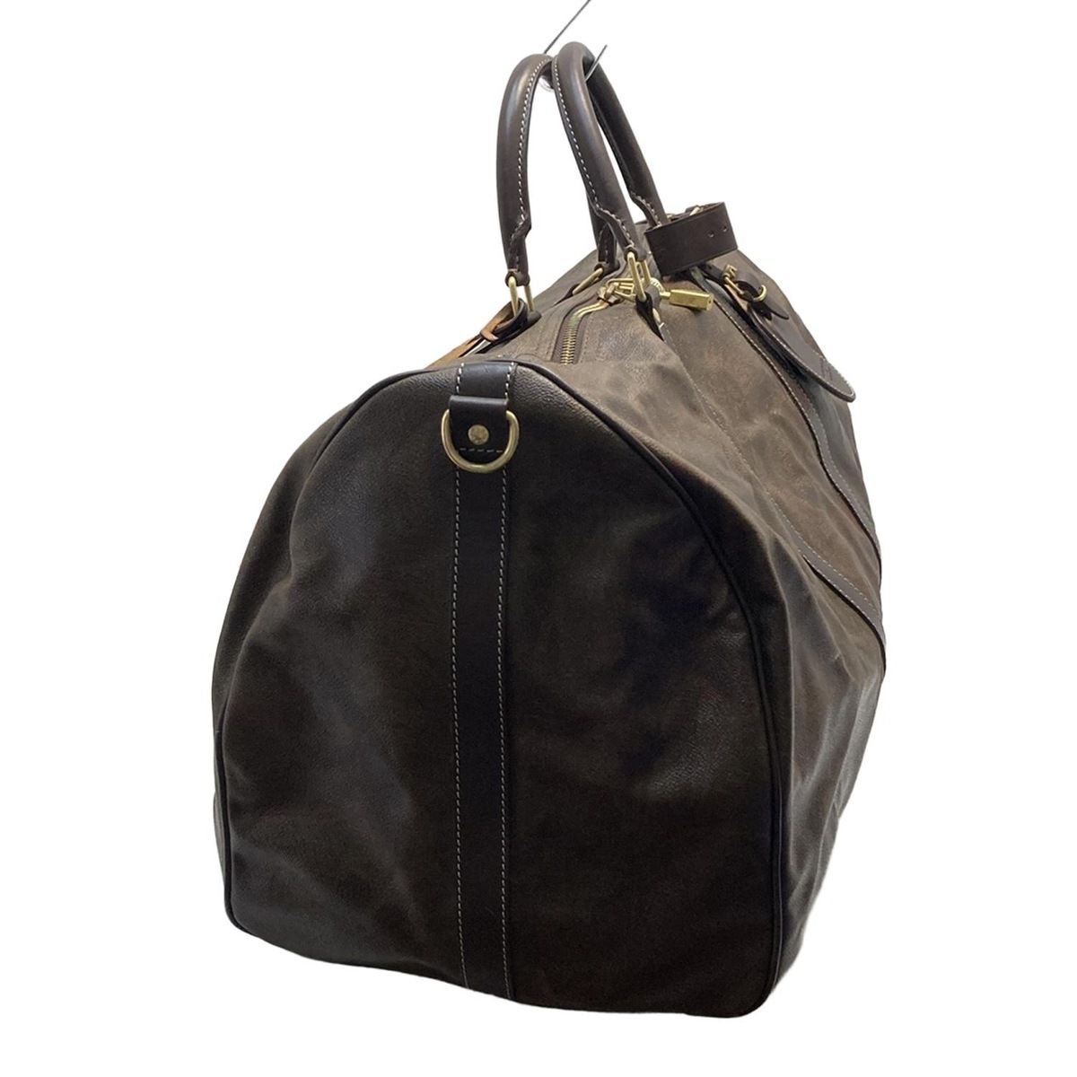 美品【BEPPE SPADACINI】イタリア製ボストンバッグ 定価10万円