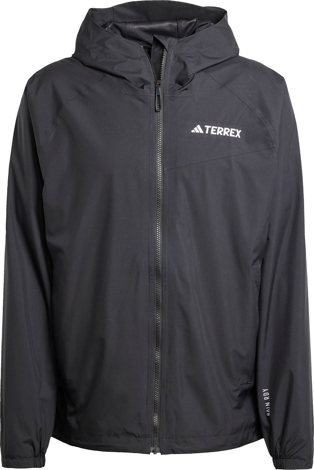 アディダス adidas アウトドア テレックス マルチ 2層構造 RAIN.RDYジャケット 上着 アウター 防水 透湿 ハイキング 山登り 旅行 お出かけ 雨 メンズ 男性用 梅雨 HAU46 JN8804 ブラック|ブラック