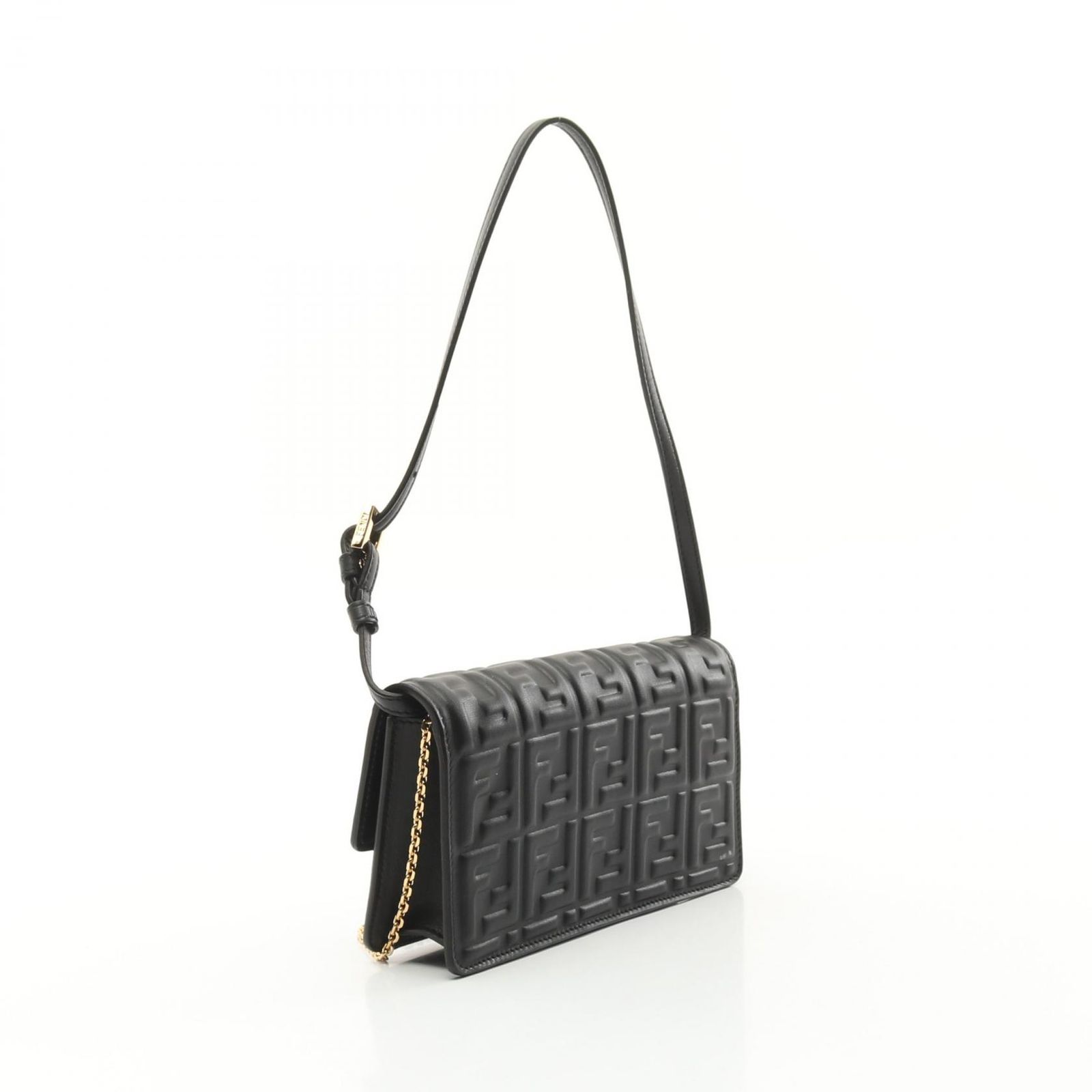 フェンディ FENDI ショルダーバッグ バゲット FFエンボス 
