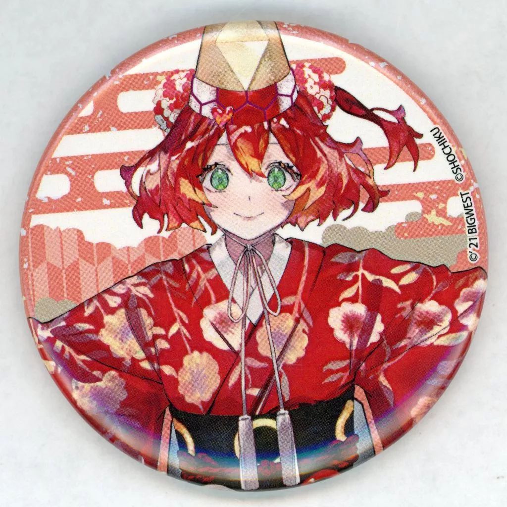 マクロス　フレイア　缶バッジ 中古】バッジ・ビンズ フレイア・ヴィオン 「マクロスFとΔ合わせ